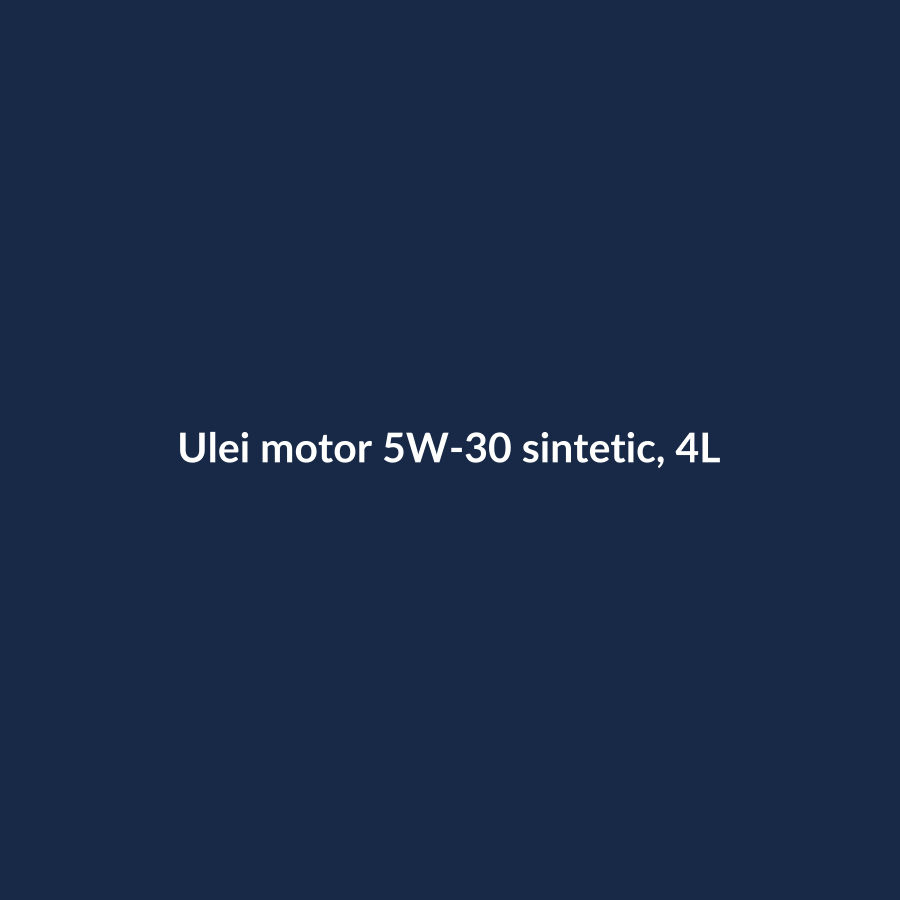 Ulei motor 5W-30 sintetic, 4L - imagine demonstrativă