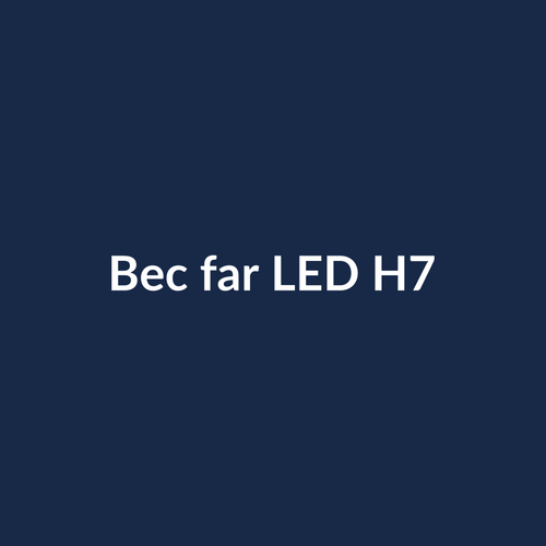 Bec far LED H7 - imagine demonstrativă