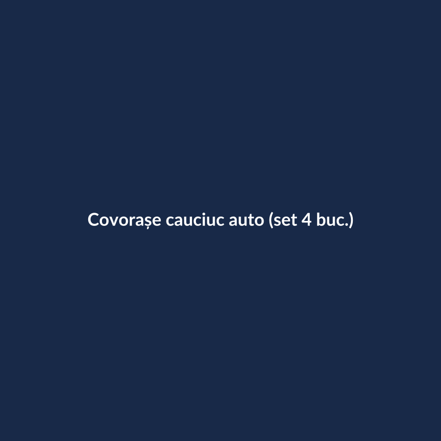 Covorașe cauciuc auto (set 4 buc.) - imagine demonstrativă
